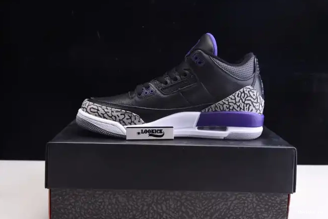 Rep TB Jordan CT8532-050 3 Air Purple Retro Black Court 0612